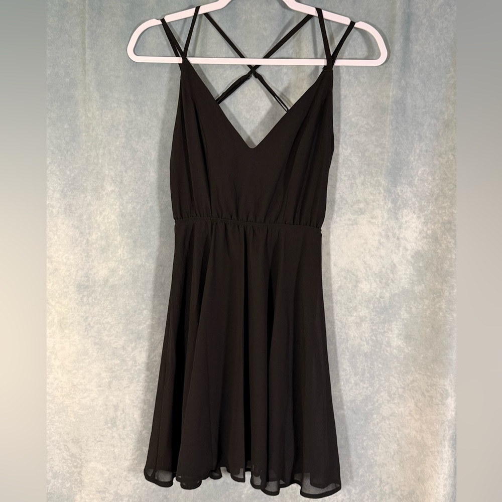 Charlotte Russe Strappy Black Mini Dress